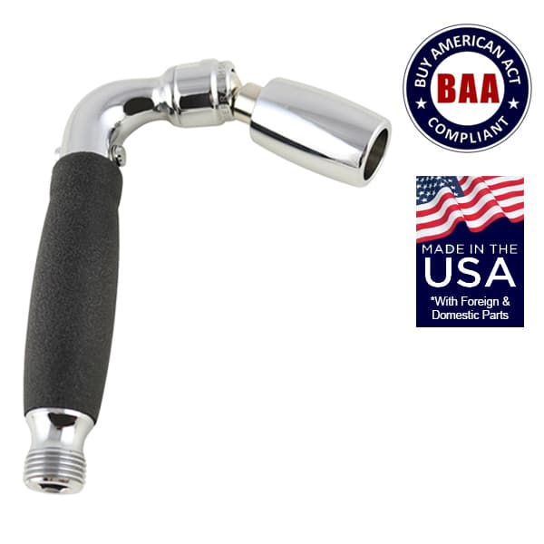 Vandal Resistant AllMetal Handheld Shower Head w/BuiltIn Trickle Valve