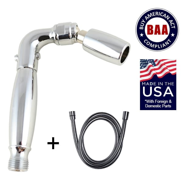 Vandal Resistant AllMetal Handheld Shower Head by High Sierra