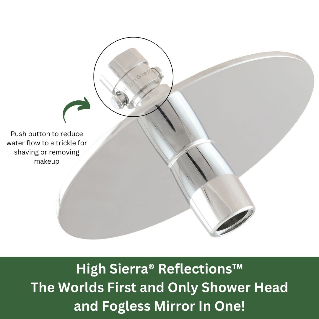Reflections™ - Shower Head & Shaving Mirror In One | High Sierra