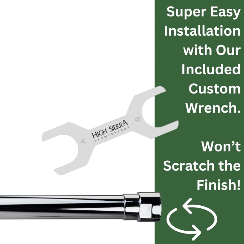 High Sierra® E-Z Reach™ Solid Metal Non-Adjustable Shower Arm Extension. Supports The Weight Of Any Handheld Or Combination Shower Heads - Brushed Gold Finish