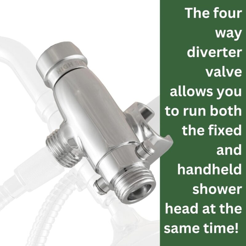 4-Way Combo Kit - Handheld without Fixed Shower Head - Brushed