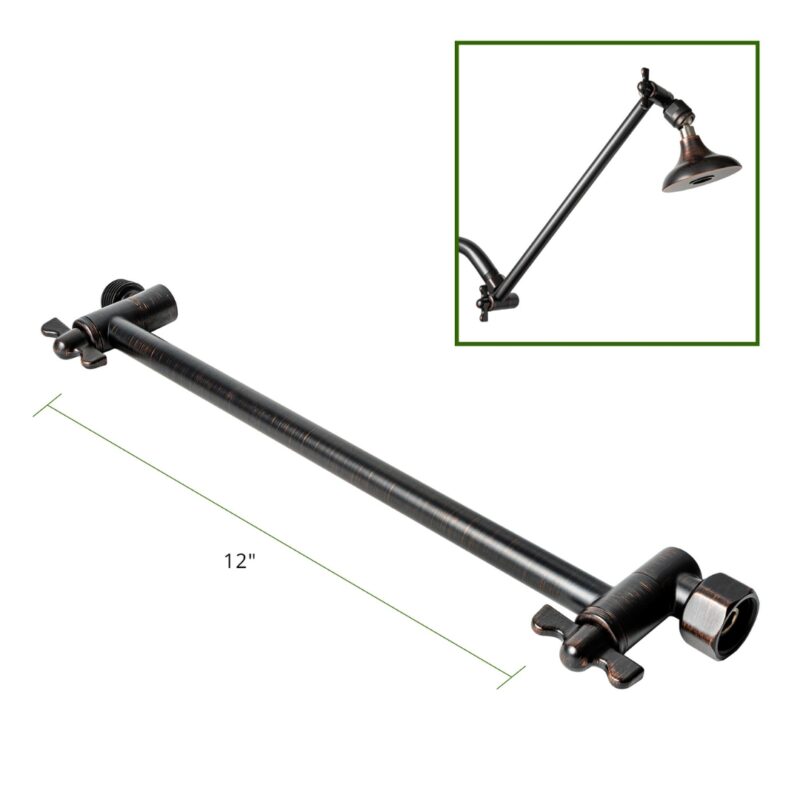 Adjustable Extension 12 inch Oil Rubbed Bronze Finish