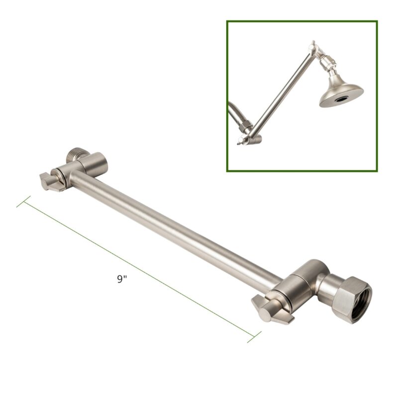 Adjustable Extension 9 inch Brushed Nickel Finish