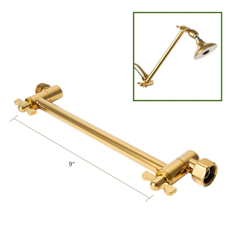 Adjustable Extension 9 inch - Polished Brass Finish