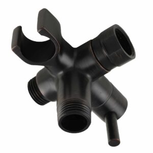 Fixed and Handheld Combo Diverter Valve (3 Way) with Built-in Handheld Holder - Oil Rubbed Bronze Finish