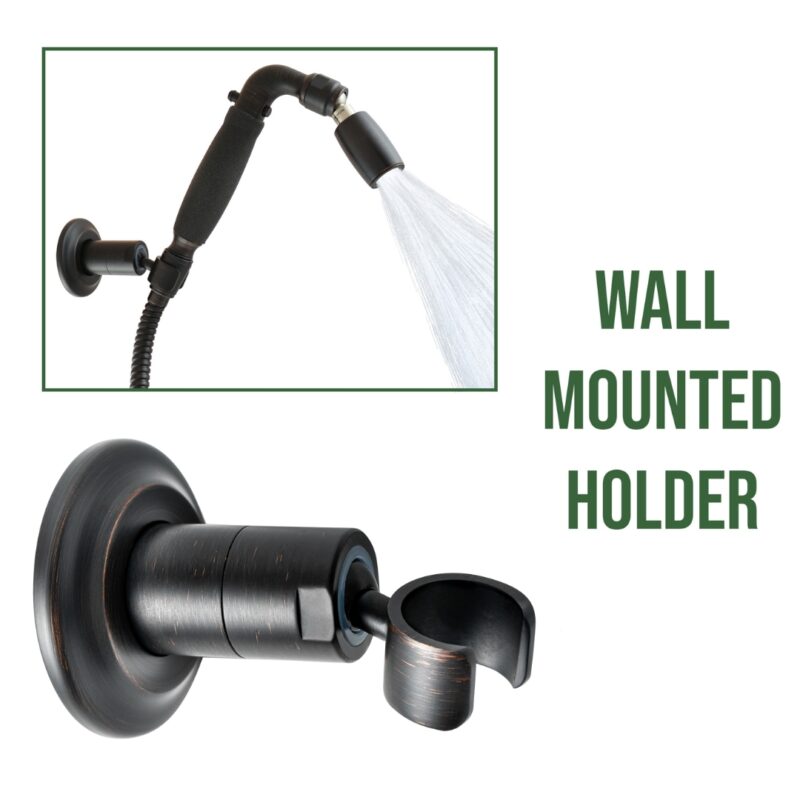 Handheld Holder - Wall Mounted - Oil Rubbed Bronze Finish