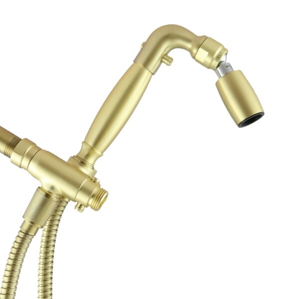 4-Way Combo Kit - Handheld without Fixed Shower Head -  Brushed Gold - Standard Grip - with Trickle Valve