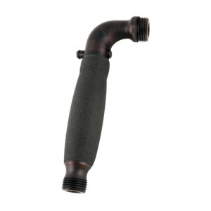 Shower Handle - Oil Rubbed Bronze - Black NonSlip Grip - with Trickle Valve