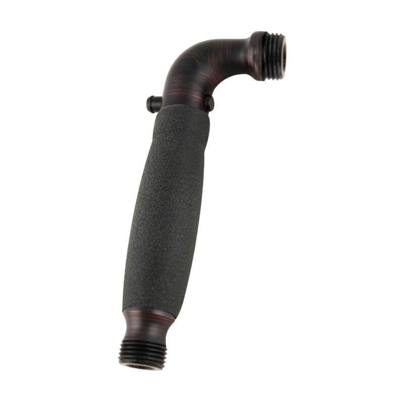 Shower Handle - Oil Rubbed Bronze - Black NonSlip Grip - with Trickle Valve