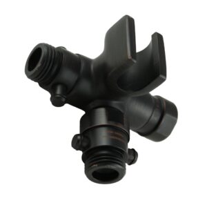 Fixed and Handheld Combo Diverter Valves (4 Way) with Built-in Handheld Holder - Oil Rubbed Bronze Finish
