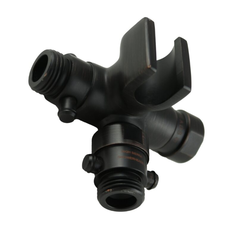 Fixed and Handheld Combo Diverter Valves (4 Way) with Built-in Handheld Holder - Oil Rubbed Bronze Finish