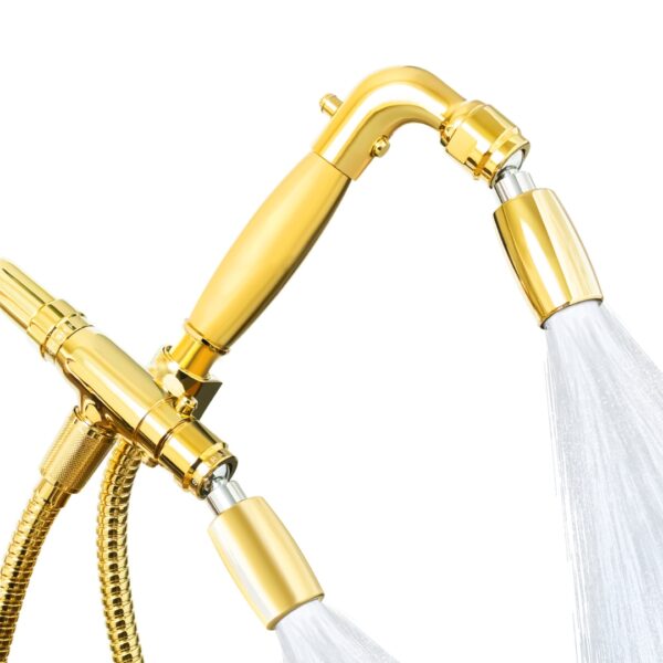 4-Way Combo Kit - Handheld with Classic™ Shower Head - Polished Brass - Standard Grip - with Trickle Valve