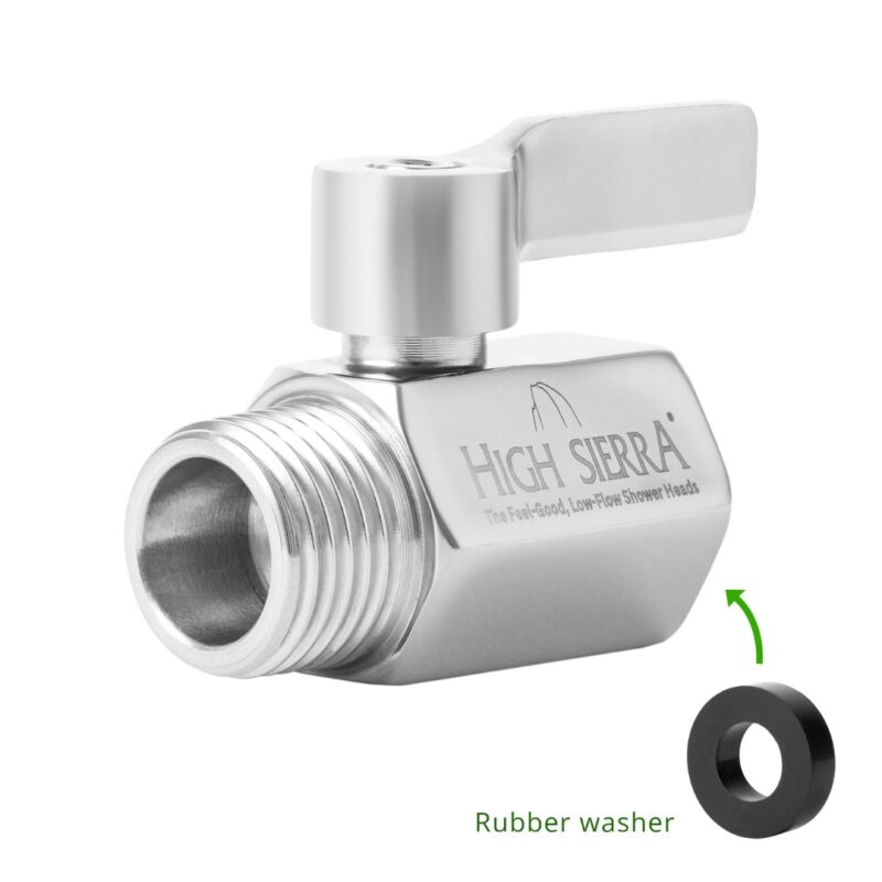 Stainless Steel BALL VALVE with ½ NPT Male and Female Threads. Lead-Free and Potable Water Safe