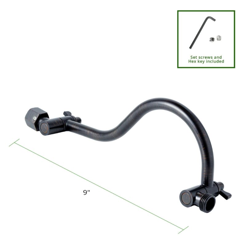 Gooseneck Adjustable Extension 9 inch Oil Rubbed Bronze Finish