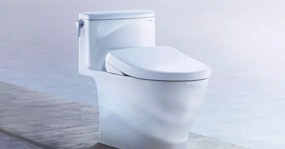 TOTO luxury toilet with smart technology
