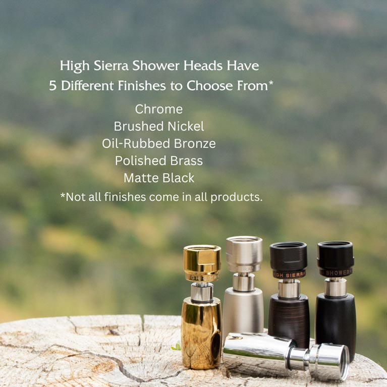 High Sierra Showerheads® - All Metal 4-Way Shower Head and High Sierra Showerheads® - All Metal 4-Way Shower Head and
